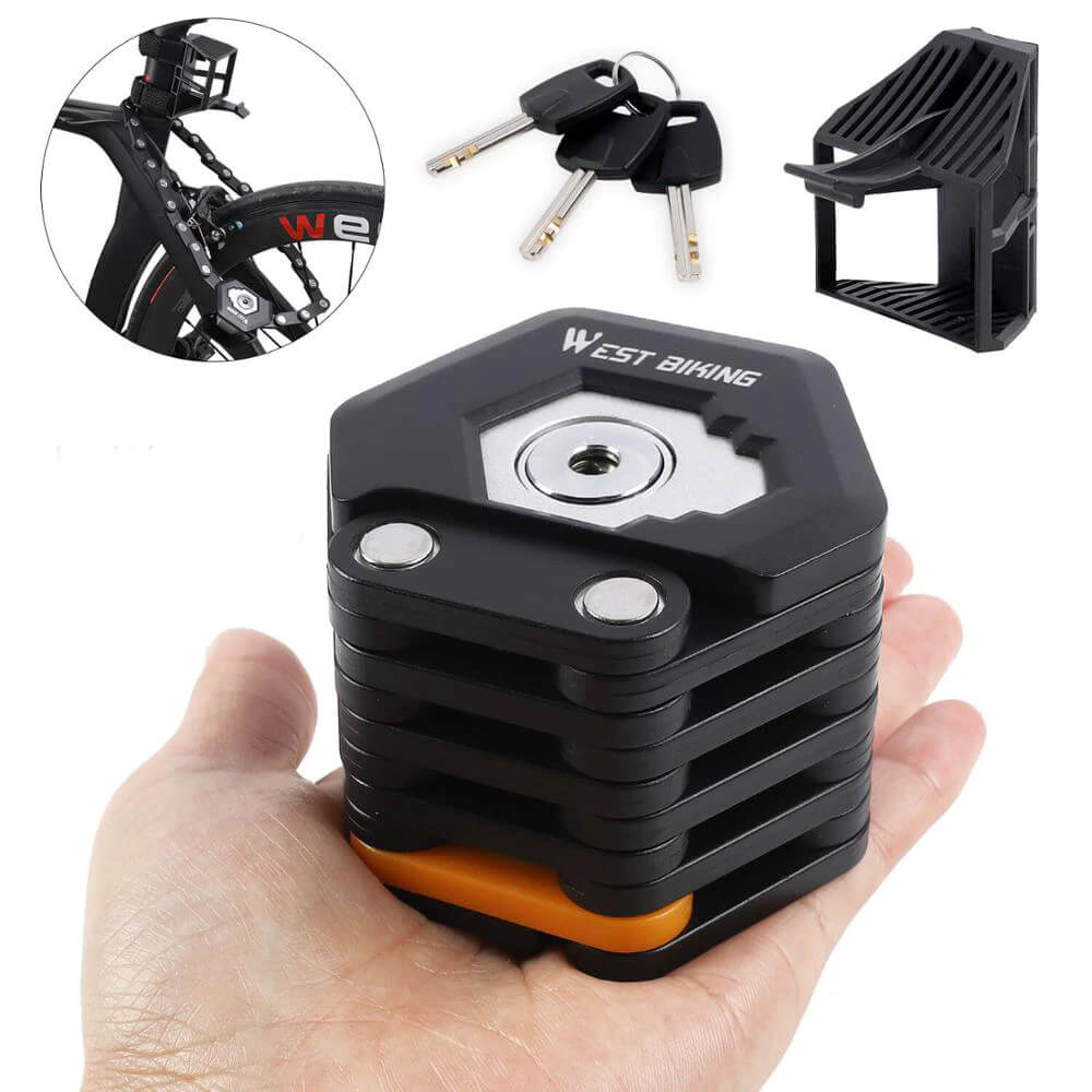 TitanLock Pro zware vouwfiets slot met bevestiging