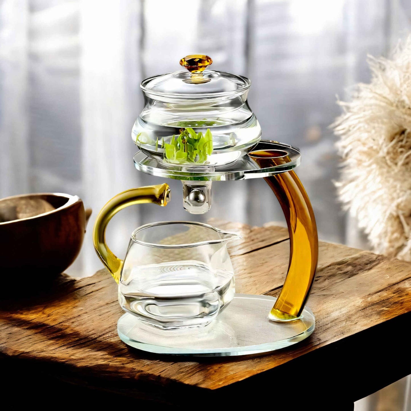 TranquiliTea Magnetische Glazen Thee Infuser Theepot