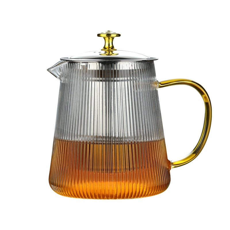 Transpara hittebestendige glazen theepot met modern helder ontwerp
