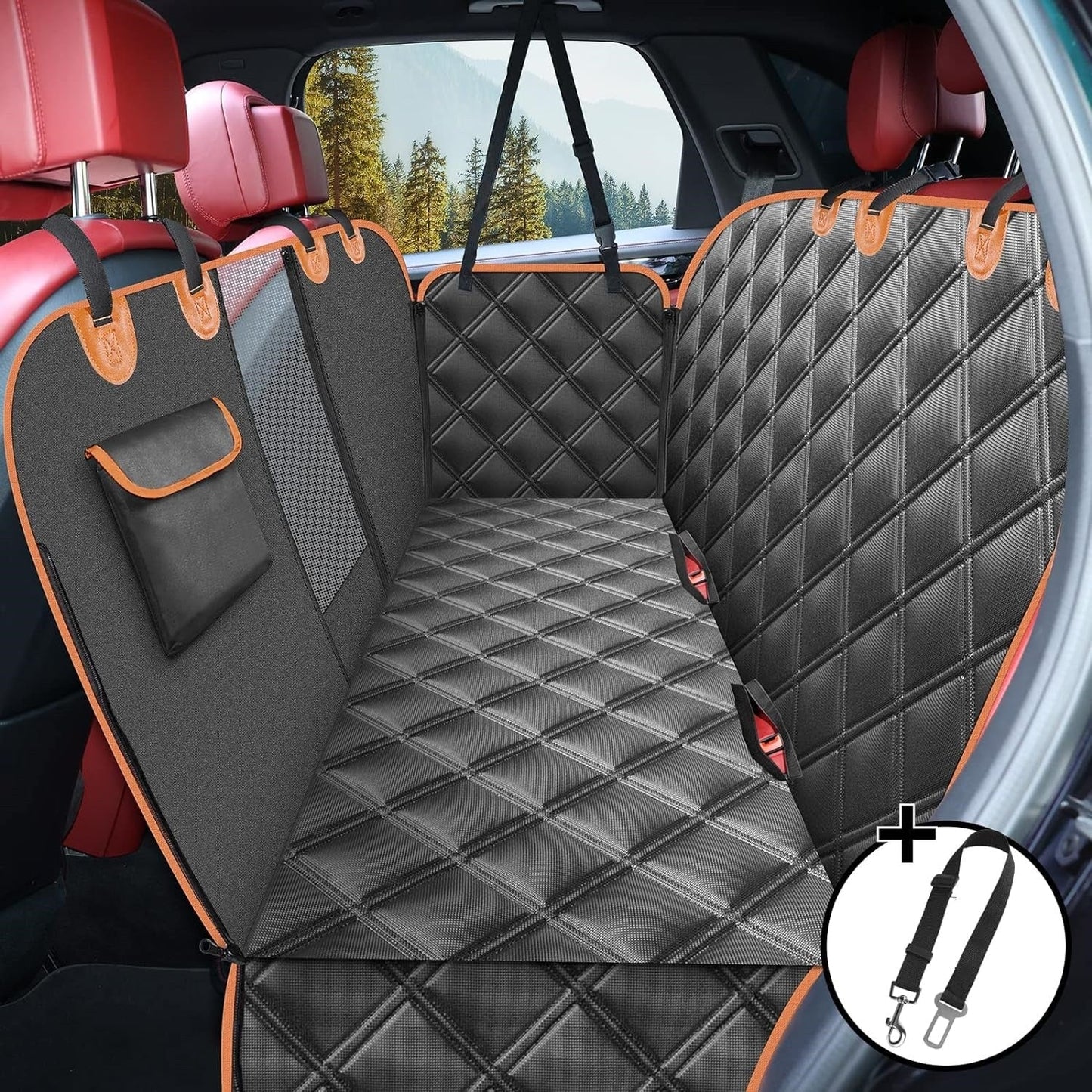 TravelGuard waterdichte honden autostoelbeschermer gevoerde antislip hoes
