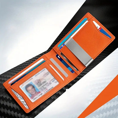 TravelPrime RFID-blokkerende slanke reispasportemonnee koolstoflook bi-fold
