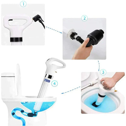 TurboFlush Pro hogedruk afvoerontstopper voor toiletten en gootstenen