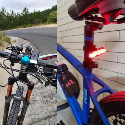 USB oplaadbare LED fietslampenset met waterdichte hoge helderheid