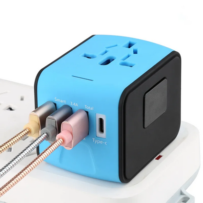 Ultieme reiskracht hub universele adapter met USB-poorten