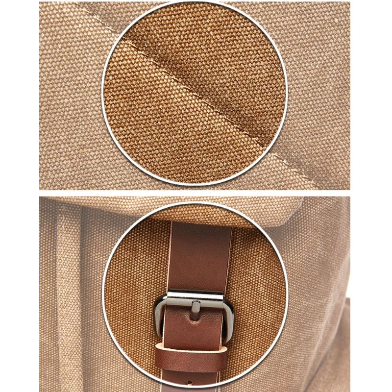 Vintage Canvas Rugzak Grote Capaciteit Alledaagse Rugzak