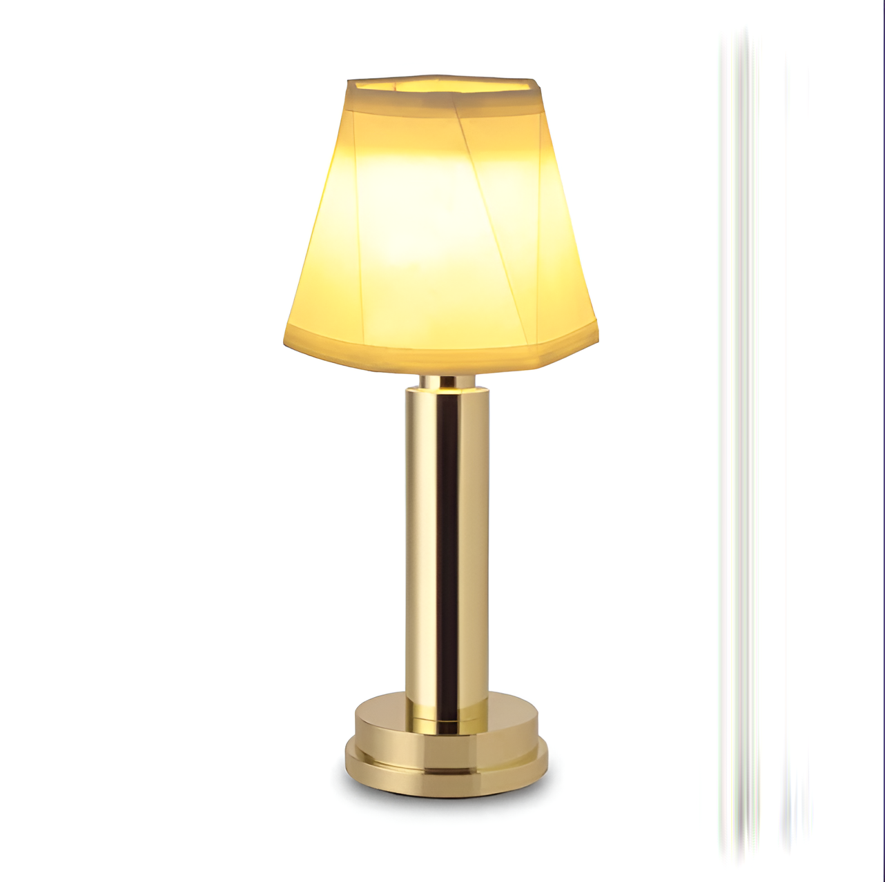 Vintage Flare dimbare tafellamp met stoffen kap