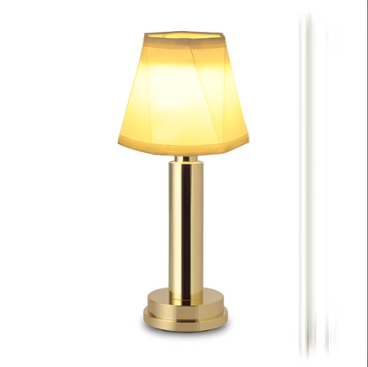 Vintage Flare dimbare tafellamp met stoffen kap