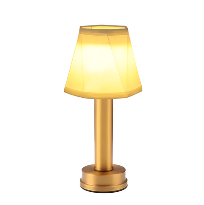 Vintage Flare dimbare tafellamp met stoffen kap