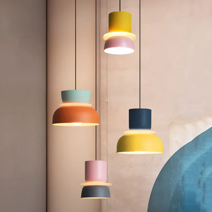 VividGlow macaron LED hanglamp met kleurrijk modern design voor stijlvolle sfeerverlichting