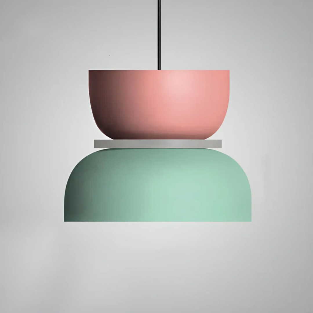 VividGlow macaron LED hanglamp met kleurrijk modern design voor stijlvolle sfeerverlichting