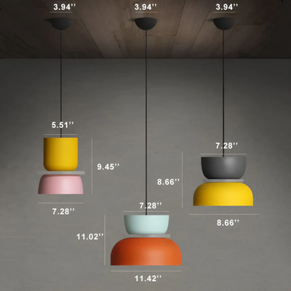 VividGlow macaron LED hanglamp met kleurrijk modern design voor stijlvolle sfeerverlichting