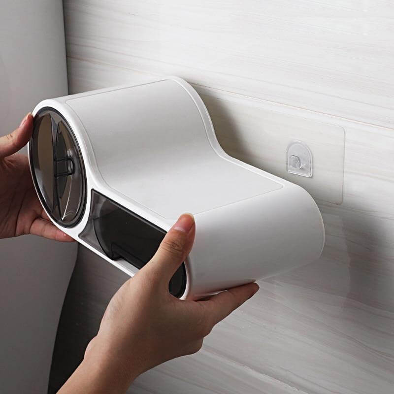 Wandgemonteerde Toiletpapierhouder met Ruimtebesparend Modern Ontwerp