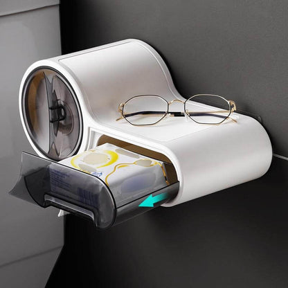 Wandgemonteerde Toiletpapierhouder met Ruimtebesparend Modern Ontwerp