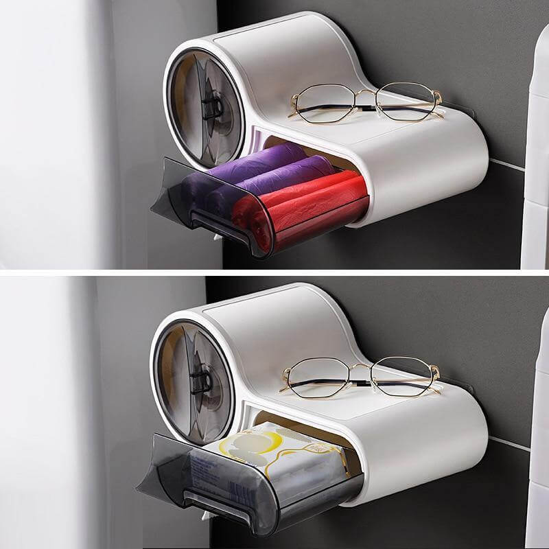 Wandgemonteerde Toiletpapierhouder met Ruimtebesparend Modern Ontwerp