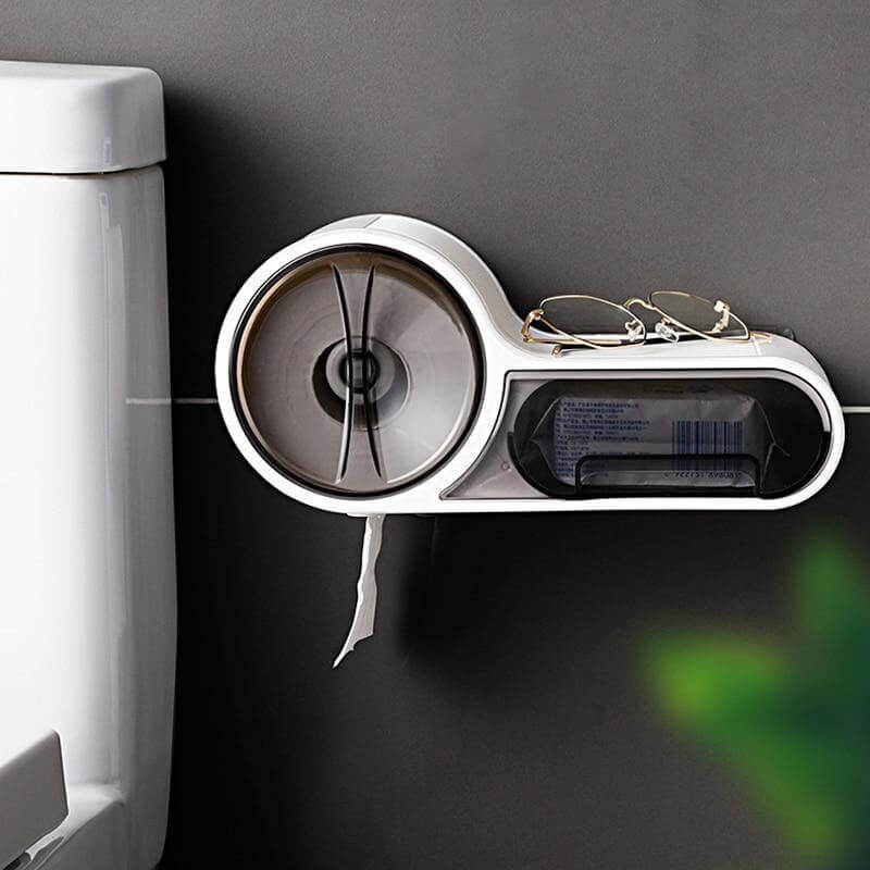 Wandgemonteerde Toiletpapierhouder met Ruimtebesparend Modern Ontwerp