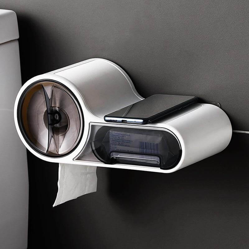Wandgemonteerde Toiletpapierhouder met Ruimtebesparend Modern Ontwerp