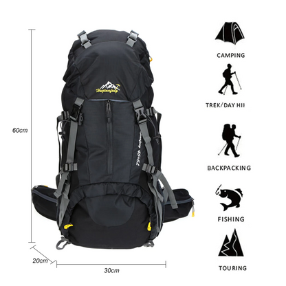 Waterdichte 50L outdoor rugzak – Duurzaam & ruim voor alle avonturen