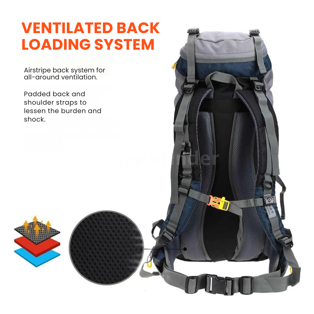 Waterdichte 50L outdoor rugzak – Duurzaam & ruim voor alle avonturen