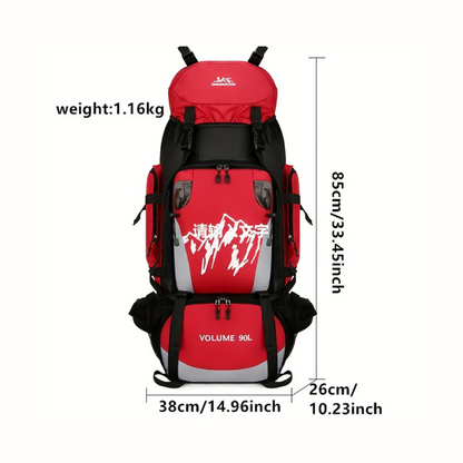 Waterdichte 90L Outdoor Rugzak – Duurzaam & Ruim voor Alle Avonturen