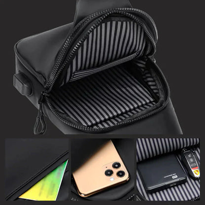 Waterdichte anti-diefstal crossbody sling tas voor mannen en vrouwen