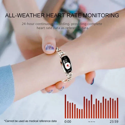 Waterdichte fitness tracker slimme armband met hartslag- en activiteitsmonitoring voor vrouwen