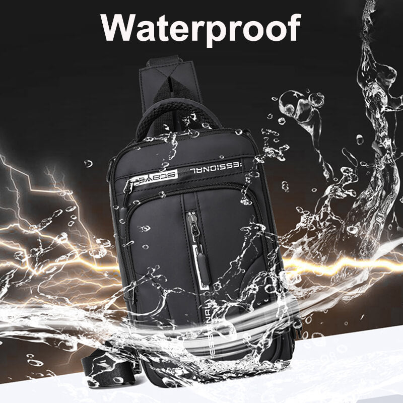 Waterdichte Oxford crossbody tas anti-diefstal schoudertas met USB-oplader