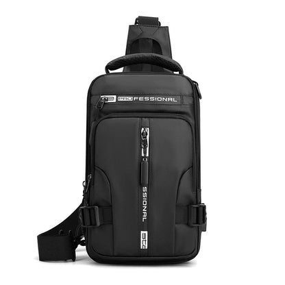 Waterdichte Oxford crossbody tas anti-diefstal schoudertas met USB-oplader