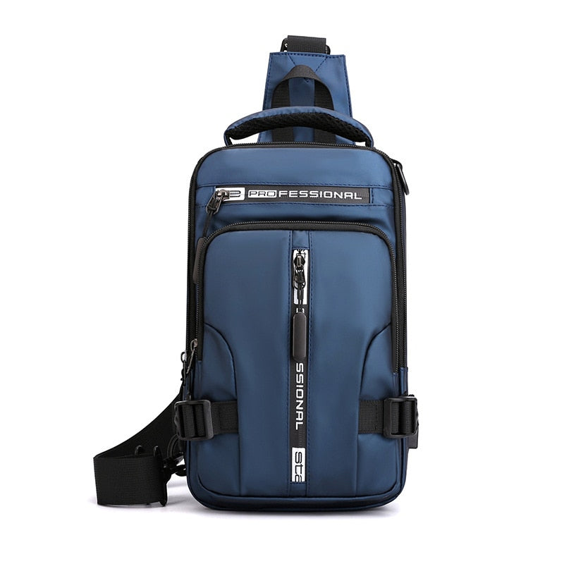 Waterdichte Oxford crossbody tas anti-diefstal schoudertas met USB-oplader