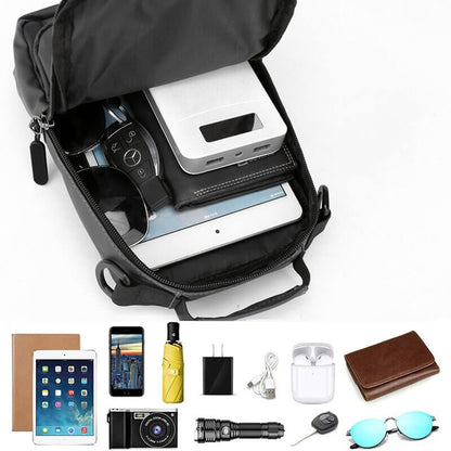 Waterdichte Oxford crossbody tas anti-diefstal schoudertas met USB-oplader