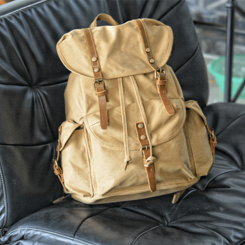 WessPack Militaire Canvas Rugzak Robuuste Reistas