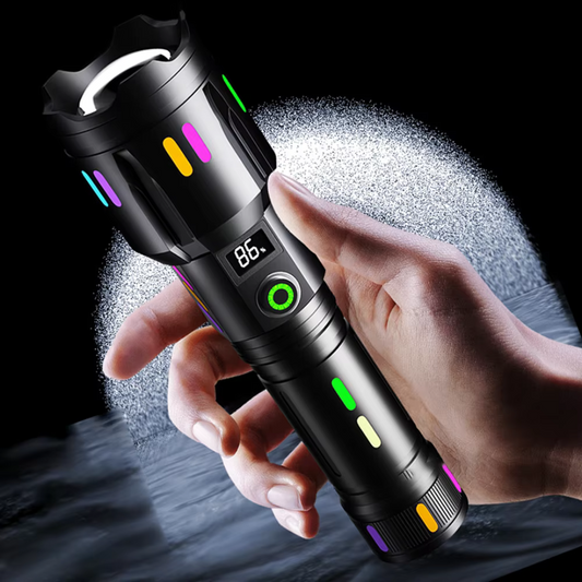 Wildaro – High-Power LED Flashlight with 9000 Lumens and USB-C Rechargeable Battery