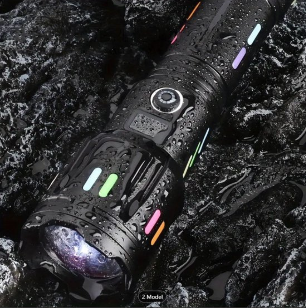 Wildaro – High-Power LED Flashlight with 9000 Lumens and USB-C Rechargeable Battery