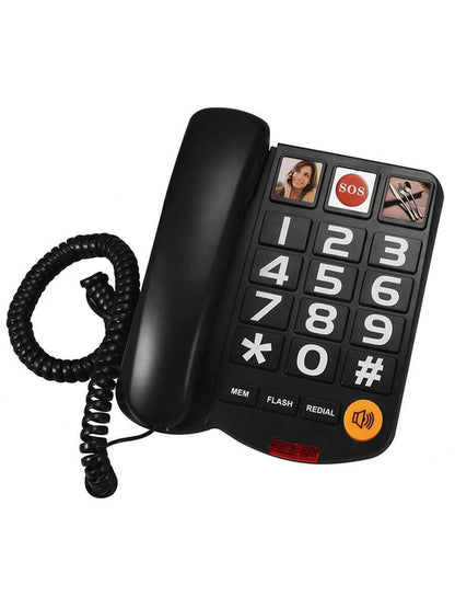 Bedrade huistelefoon voor senioren eenvoudige duurzame vaste telefoon voor gemakkelijk bellen