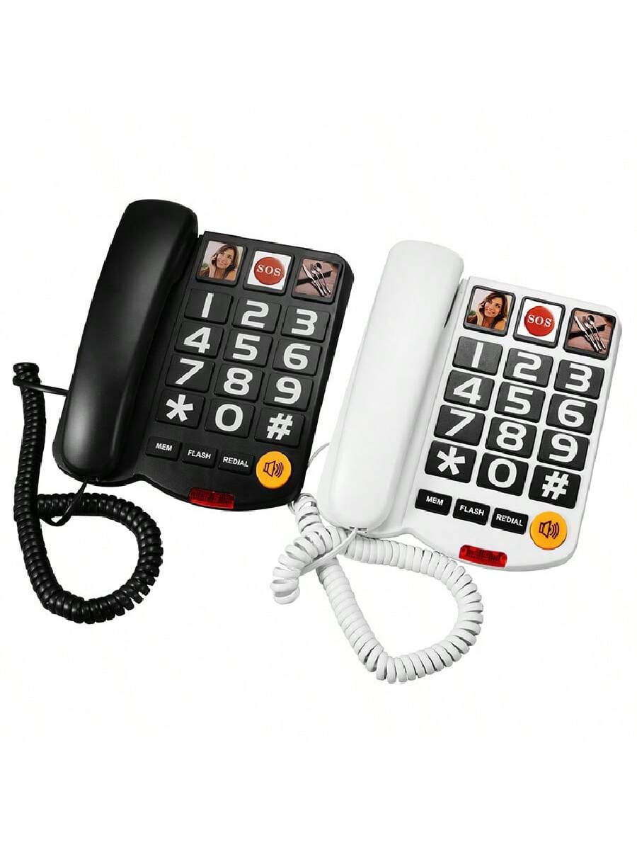 Bedrade huistelefoon voor senioren eenvoudige duurzame vaste telefoon voor gemakkelijk bellen