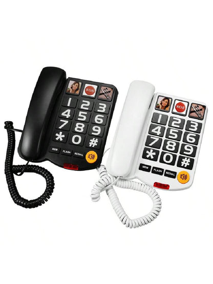 Bedrade huistelefoon voor senioren eenvoudige duurzame vaste telefoon voor gemakkelijk bellen