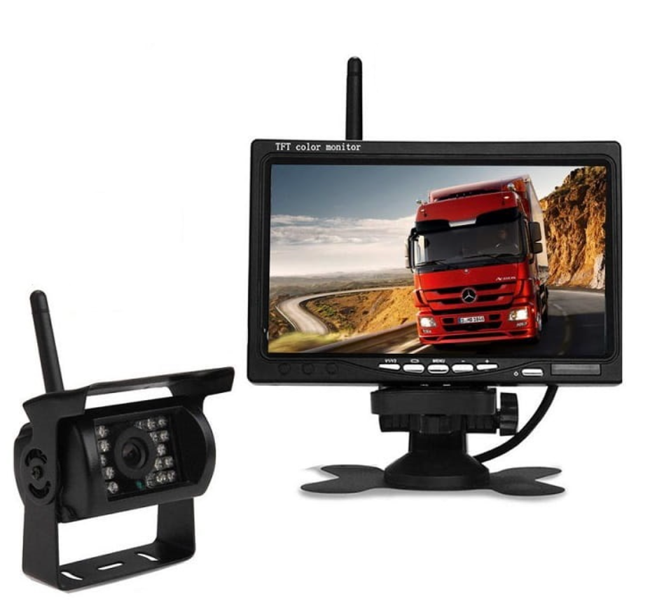 Draadloos achteruitrijcamera systeem met 7 inch scherm voor vrachtwagen trailer camper