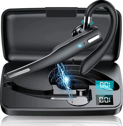 Draadloze Bluetooth headset met dubbele microfoon, ruisonderdrukking en lange batterijduur
