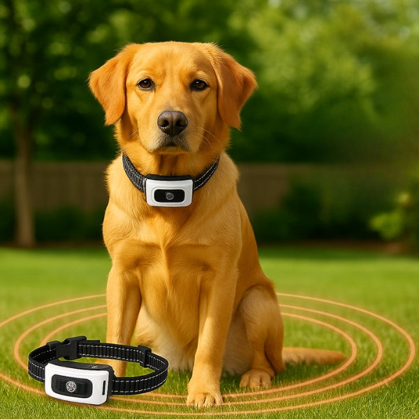 Draadloos hondenhek met trainingshalsband 2-in-1 begrenzingssysteem