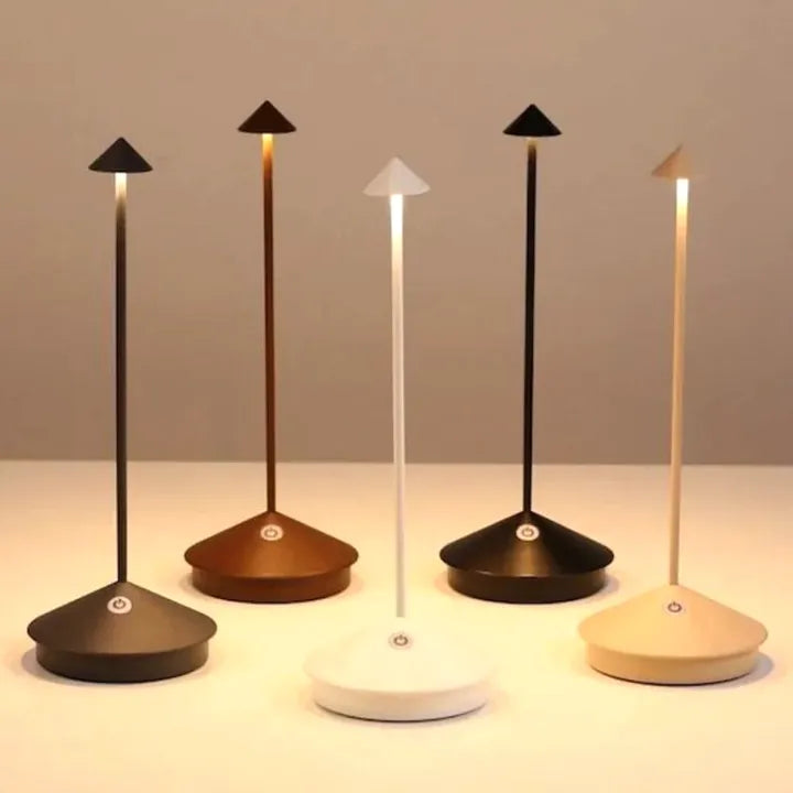 Draadloze LED-tafellamp met oplaadbare batterij en modern design