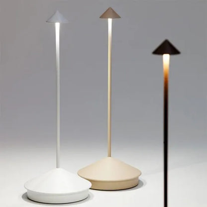Draadloze LED-tafellamp met oplaadbare batterij en modern design