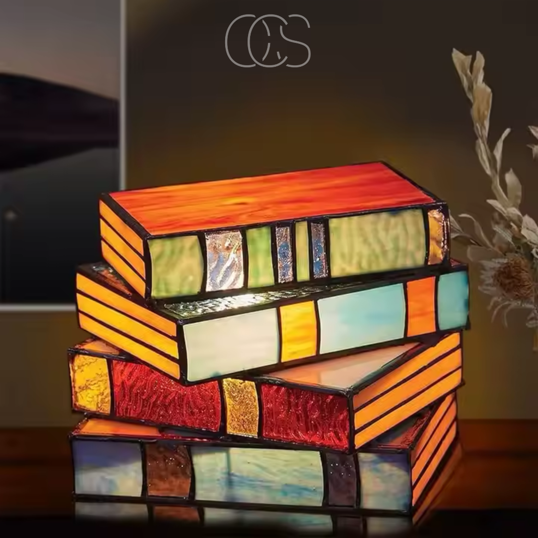Draadloze mozaïek boeklamp Tiffany-stijl decoratieve tafellamp