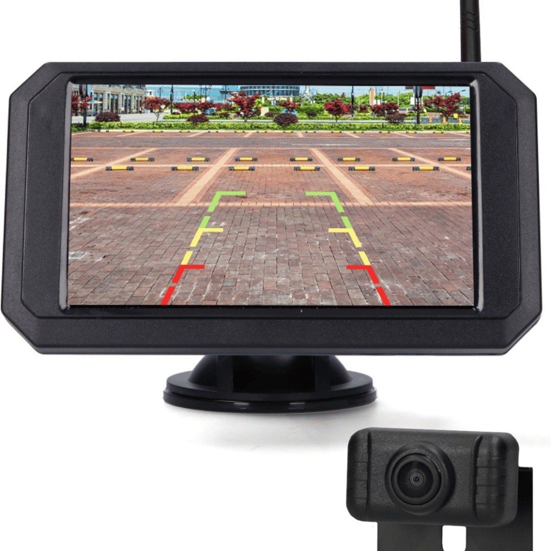 Draadloze achteruitrijcamera met monitor nachtzicht waterdicht achteruitrijsysteem