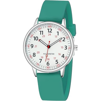 Dames Clip-On Fob Horloge Siliconen Waterdicht Ontwerp