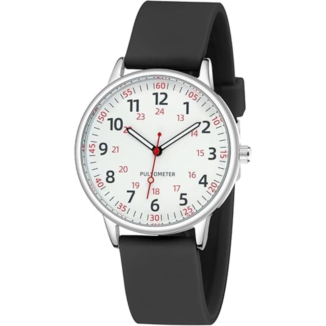 Dames Clip-On Fob Horloge Siliconen Waterdicht Ontwerp