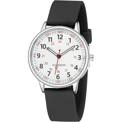 Dames Clip-On Fob Horloge Siliconen Waterdicht Ontwerp
