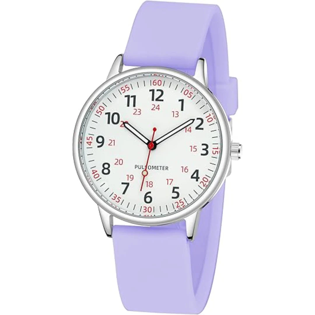 Dames Clip-On Fob Horloge Siliconen Waterdicht Ontwerp