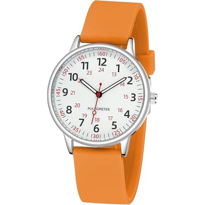 Dames Clip-On Fob Horloge Siliconen Waterdicht Ontwerp
