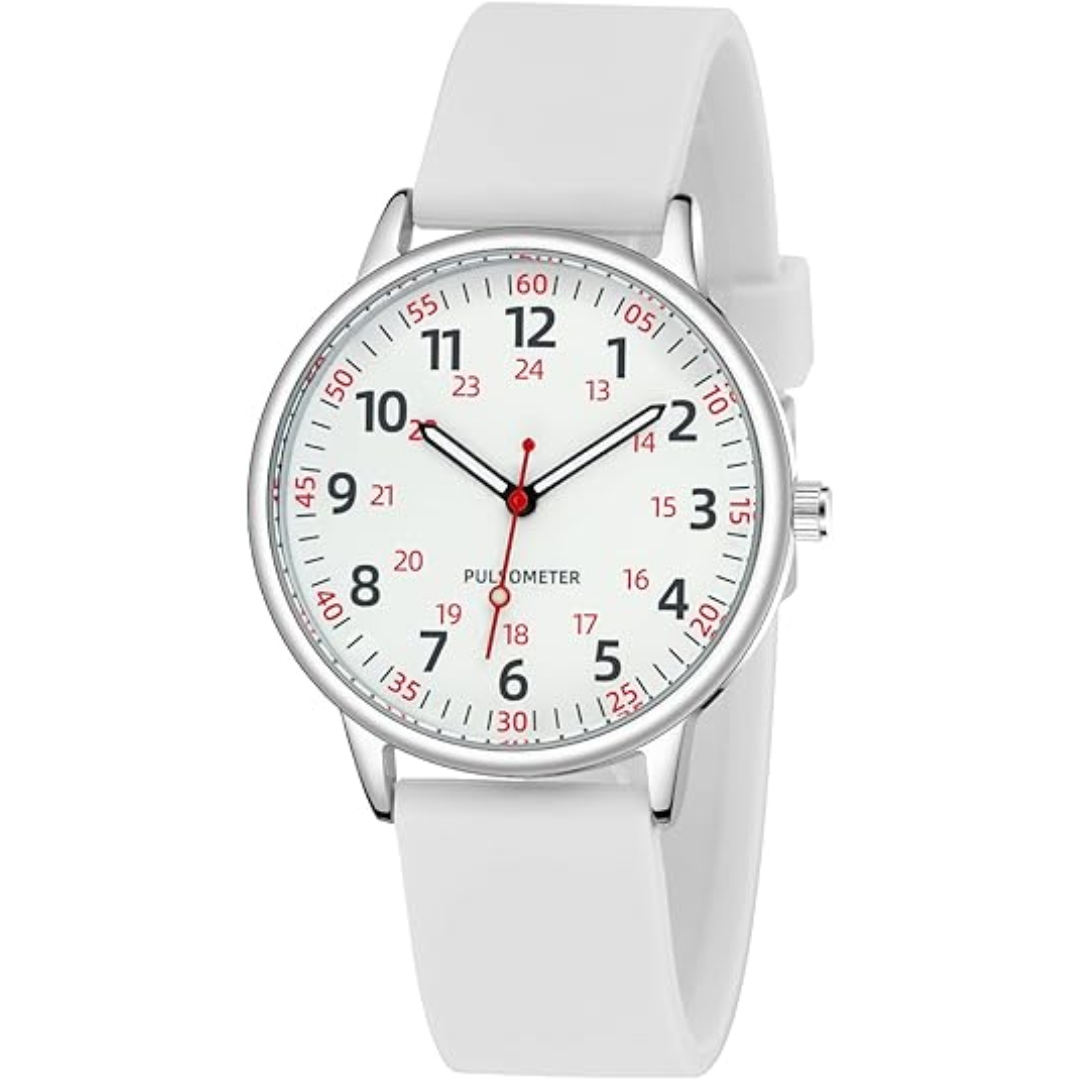Dames Clip-On Fob Horloge Siliconen Waterdicht Ontwerp
