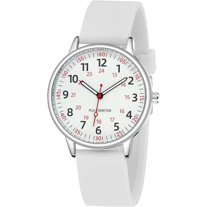 Dames Clip-On Fob Horloge Siliconen Waterdicht Ontwerp