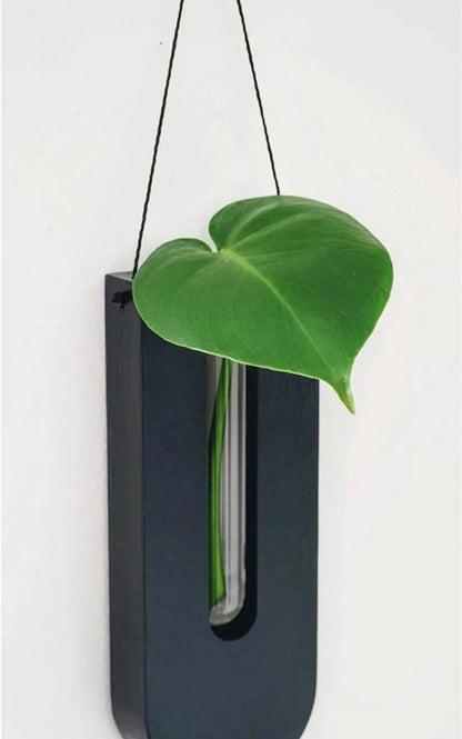 WoodFlora Rustieke Houten Wandplantenhouder Set